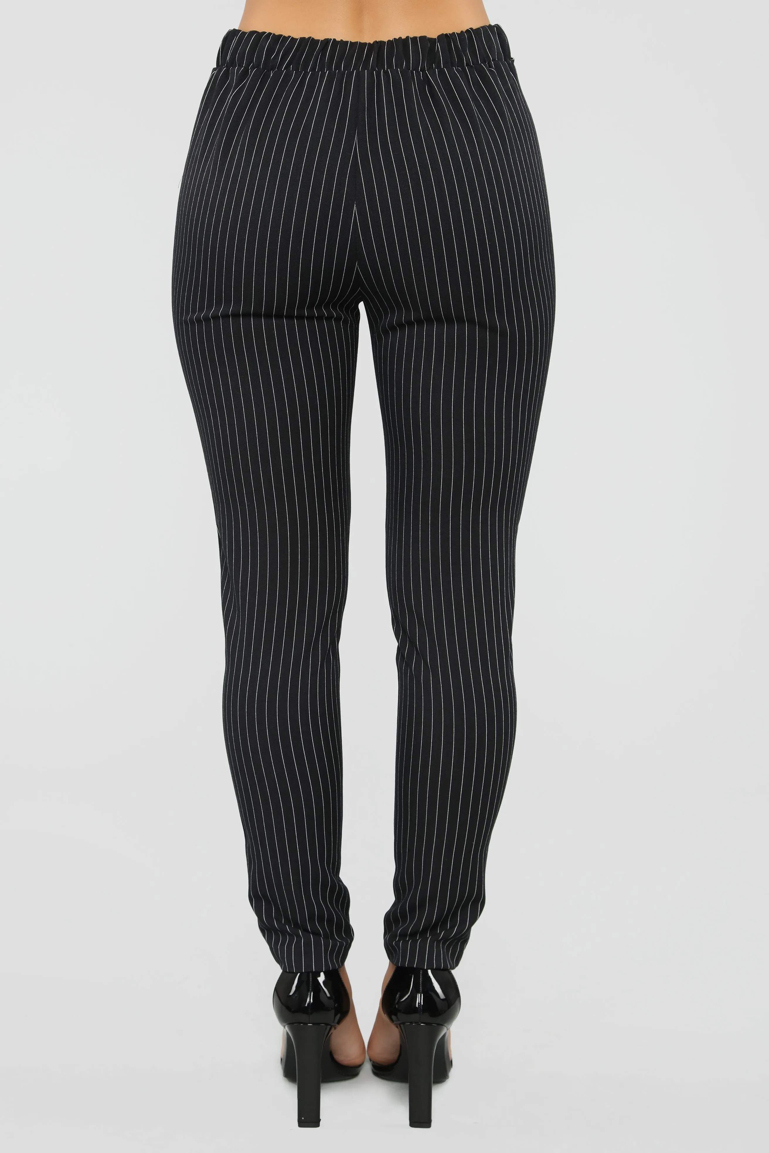 All That I Want Striped Pants - Black/White