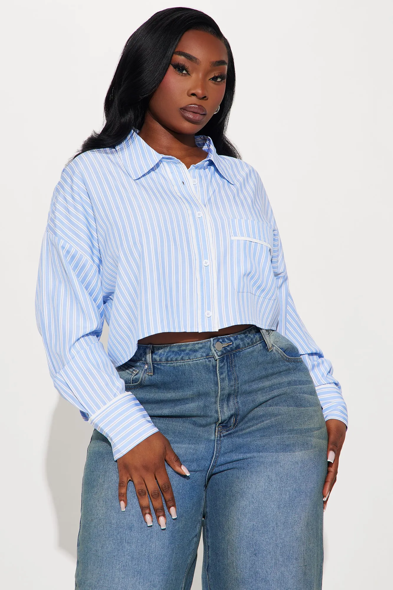 Always Ahead Striped Shirt - Blue/combo