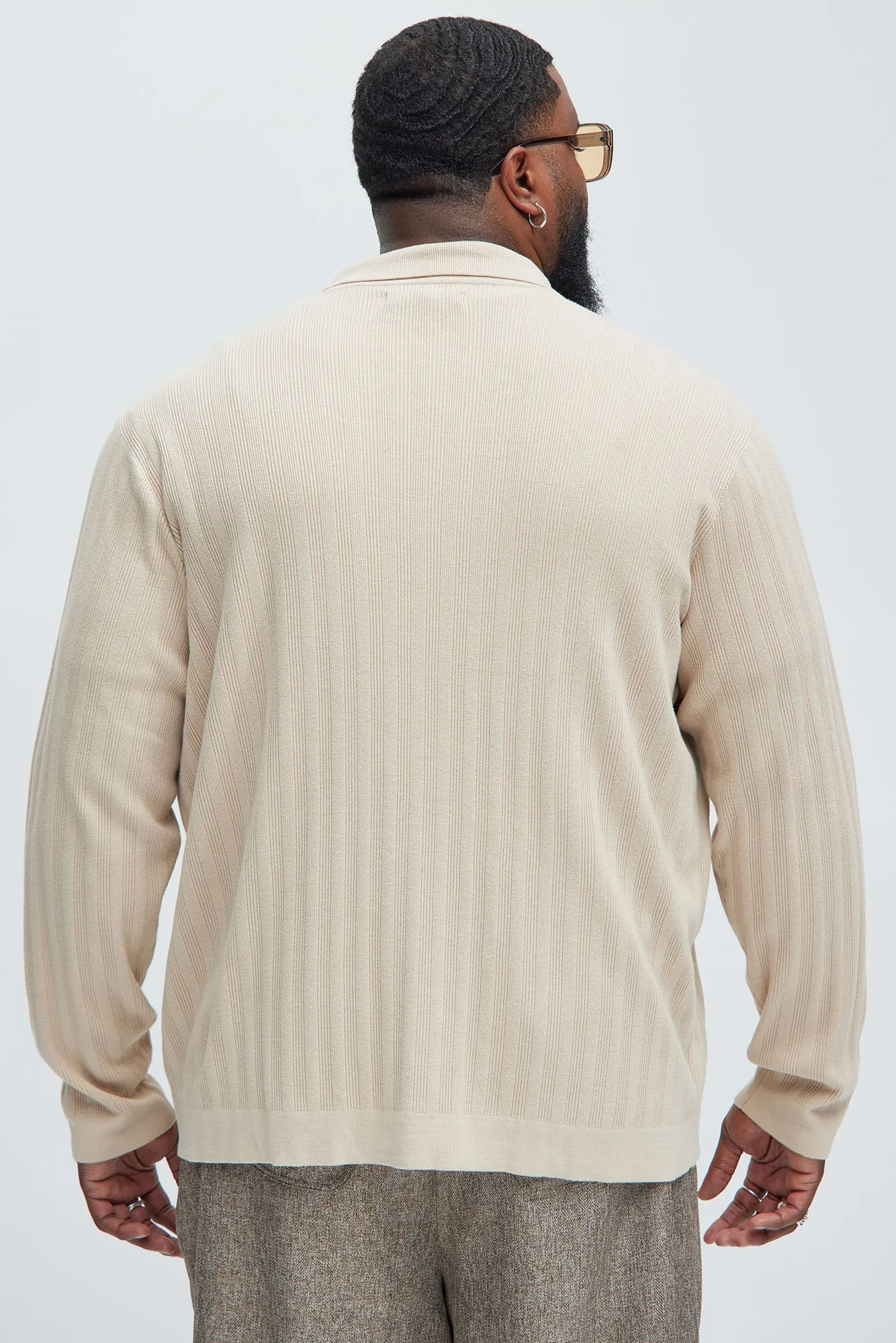 Always Knew Polo Cardigan - Tan