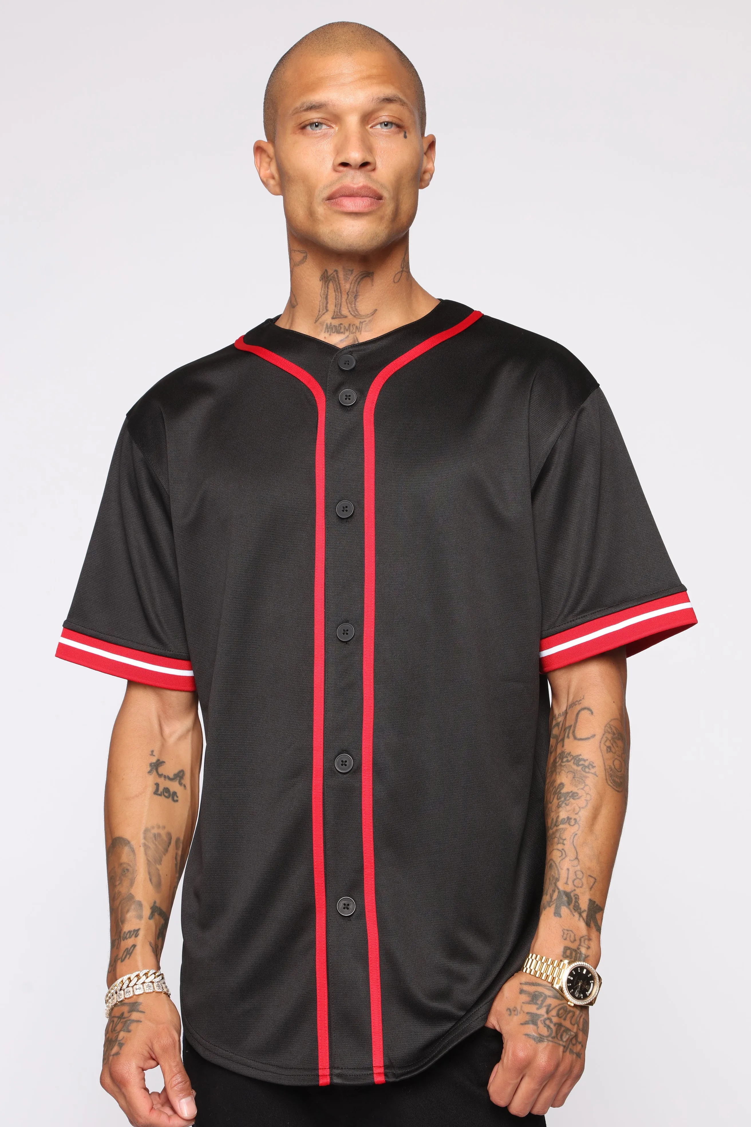 Ball Out Short Sleeve Woven Top - Black/combo