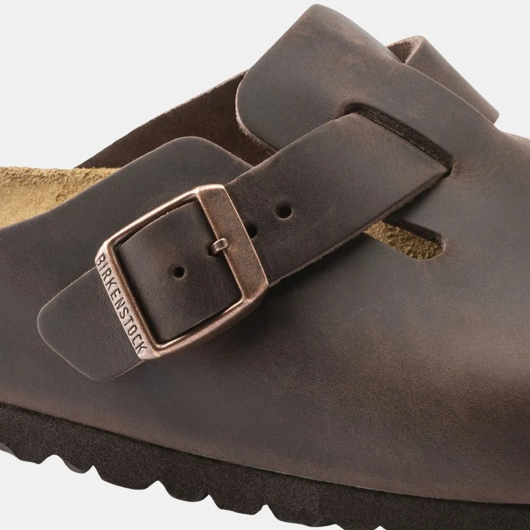 Birkenstock Boston Natural Leather Oiled Regular Fit Men's Habana