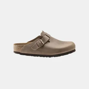 Birkenstock Boston Natural Leather Oiled Regular Fit Men's Tabacco Brown