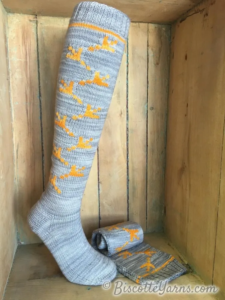 Chicken Dance Socks Pattern