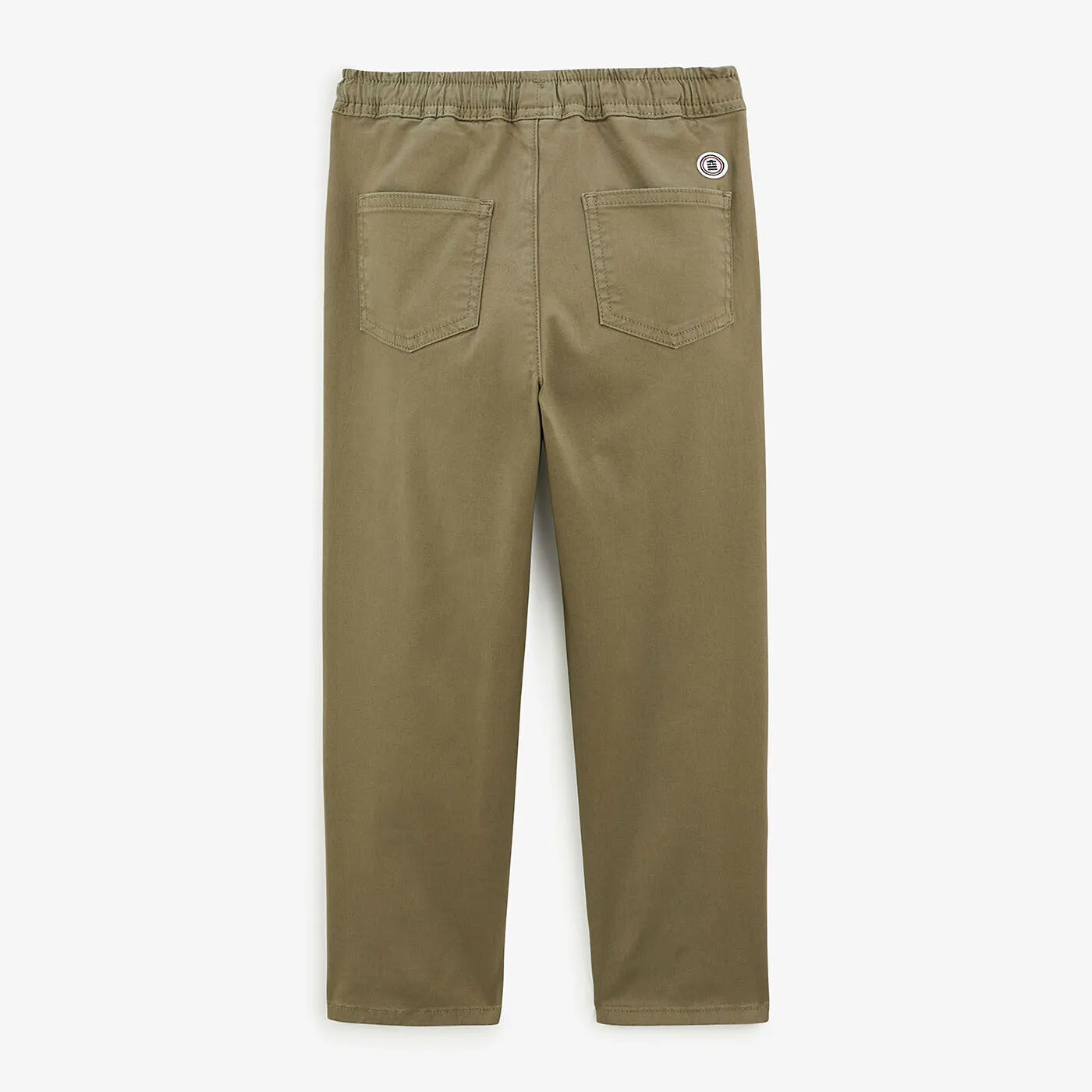 Chino 734 Junior avec taille élastiquée vert militaire