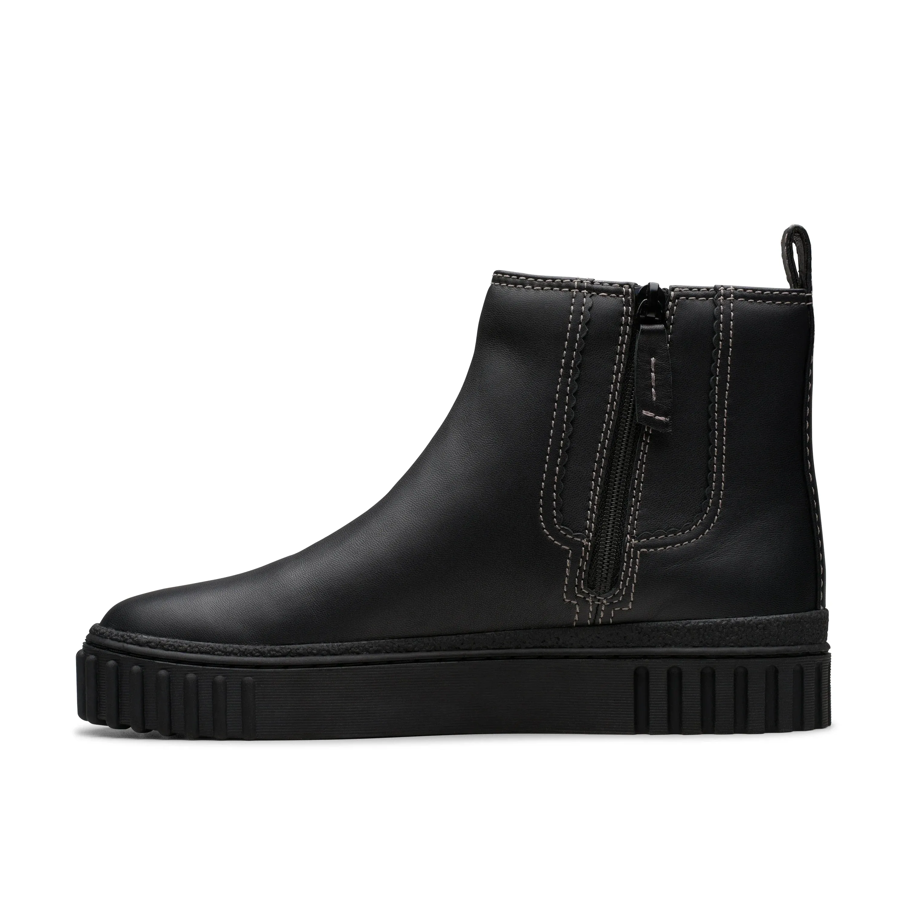 CLARKS | BOTAS MUJER | MAYHILL TOP BLACK LEATHER | NEGRO