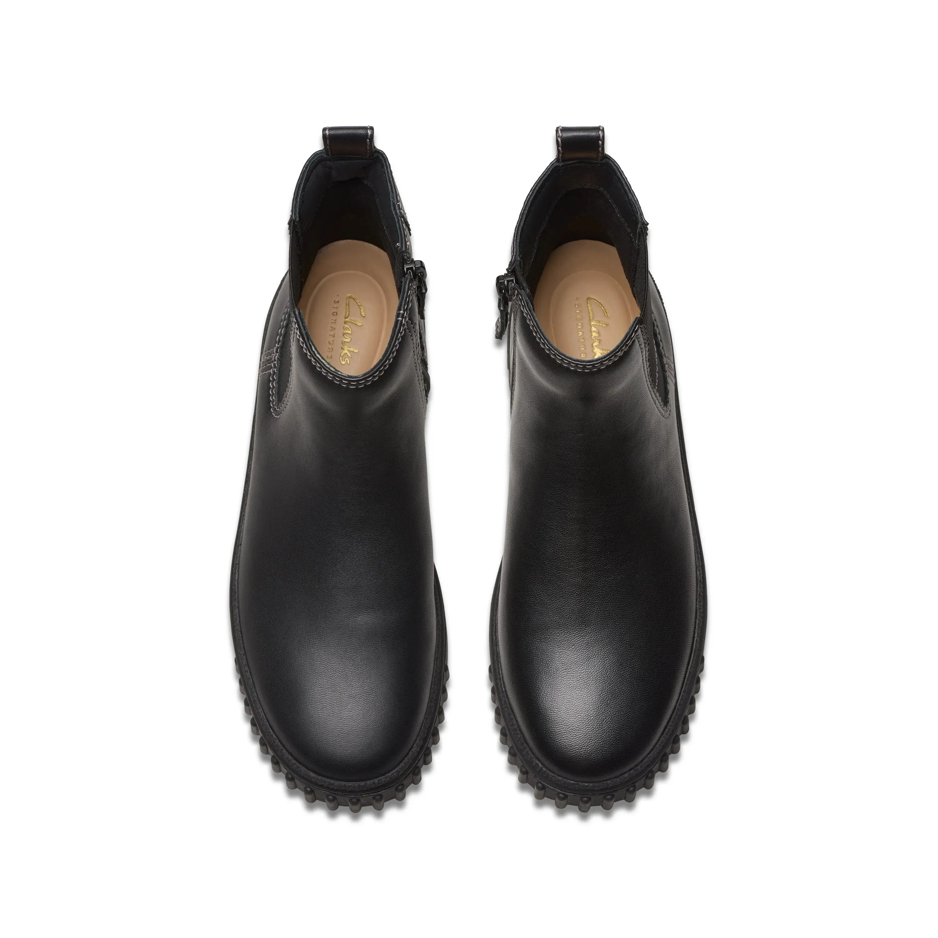 CLARKS | BOTAS MUJER | MAYHILL TOP BLACK LEATHER | NEGRO