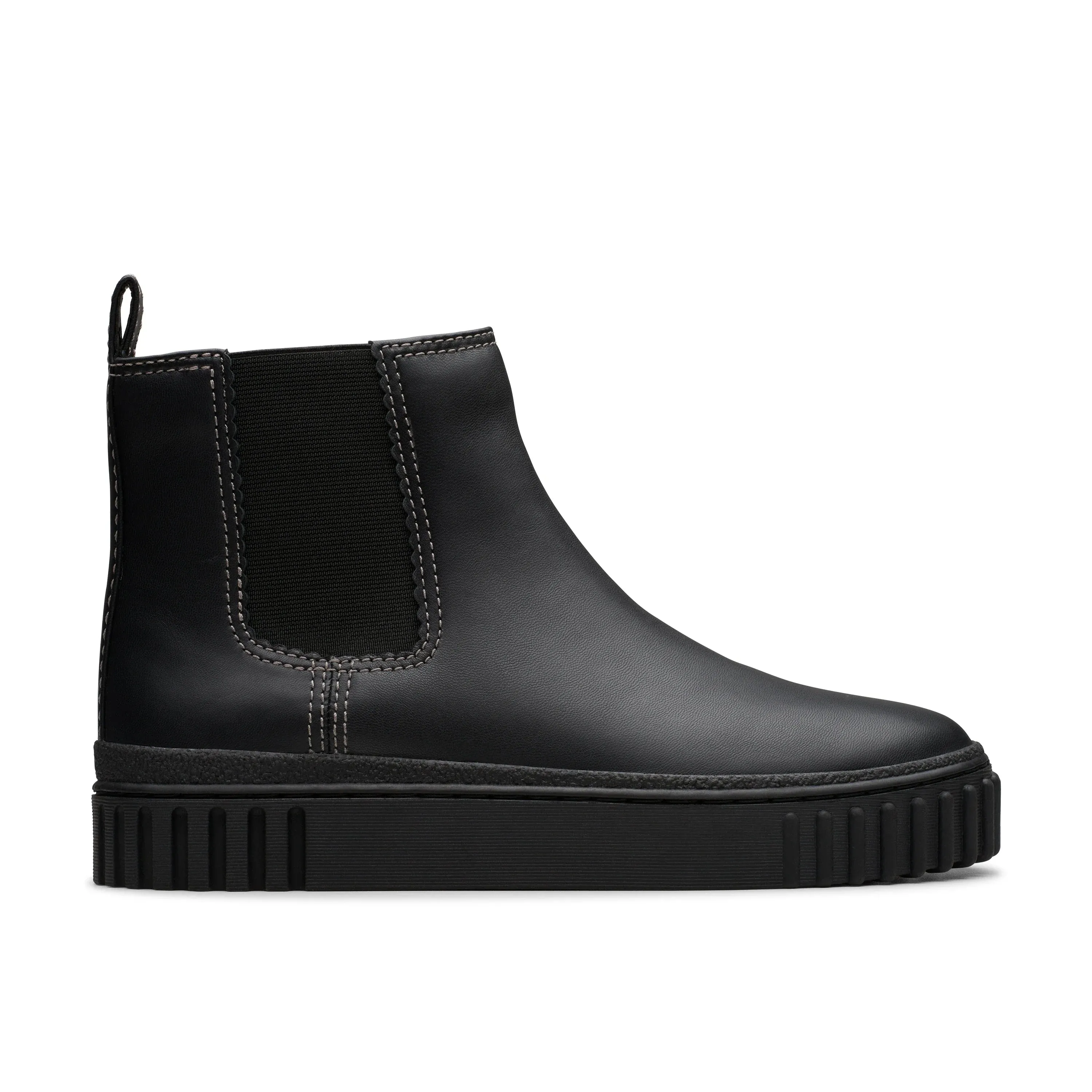 CLARKS | BOTAS MUJER | MAYHILL TOP BLACK LEATHER | NEGRO