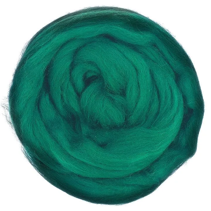 Jade - Merino Wool Top Roving - 50 gram (1.75 oz) Ball - Color 630