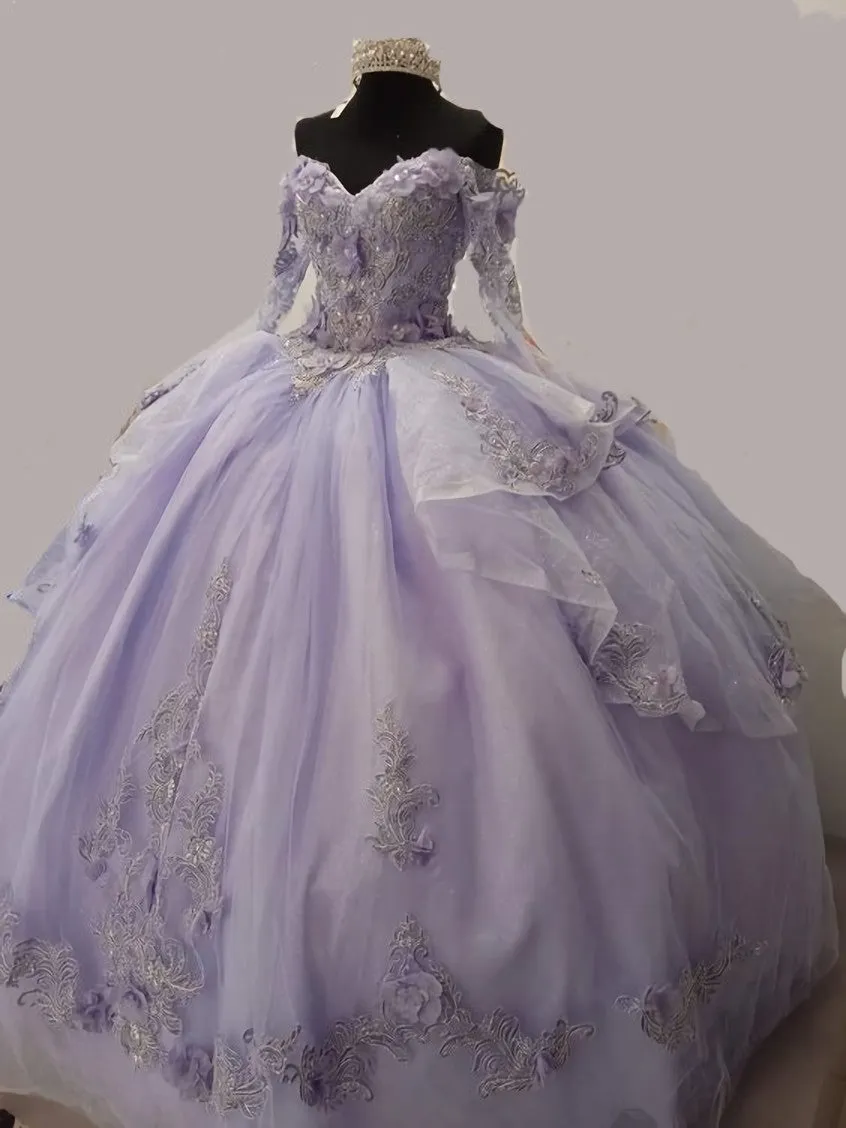 Lilac Princess Ball Gown Quincea¨½era Dress Sweet 16 Dress