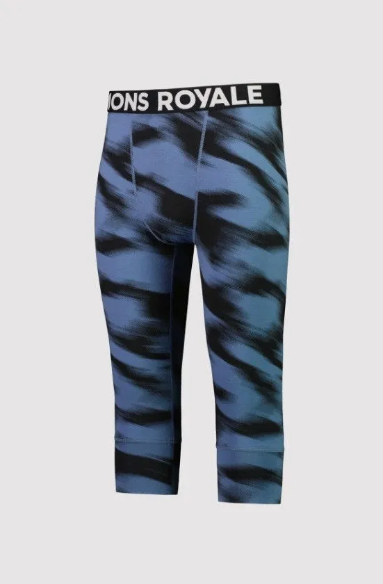 Mons Royale Cascade Merino Flex 200 3/4 Legging Blue Motion