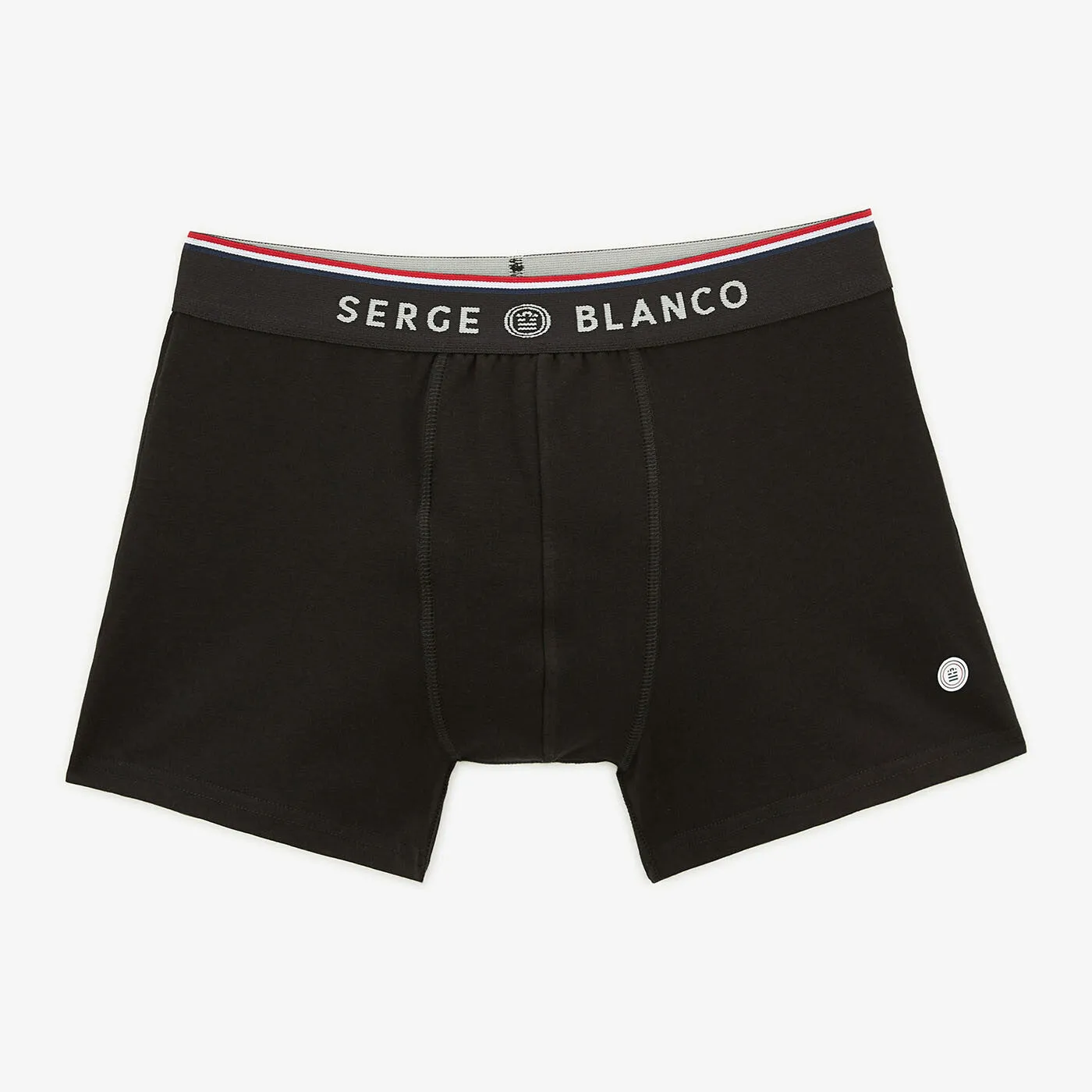 Pack de 2 boxers unis noirs en coton