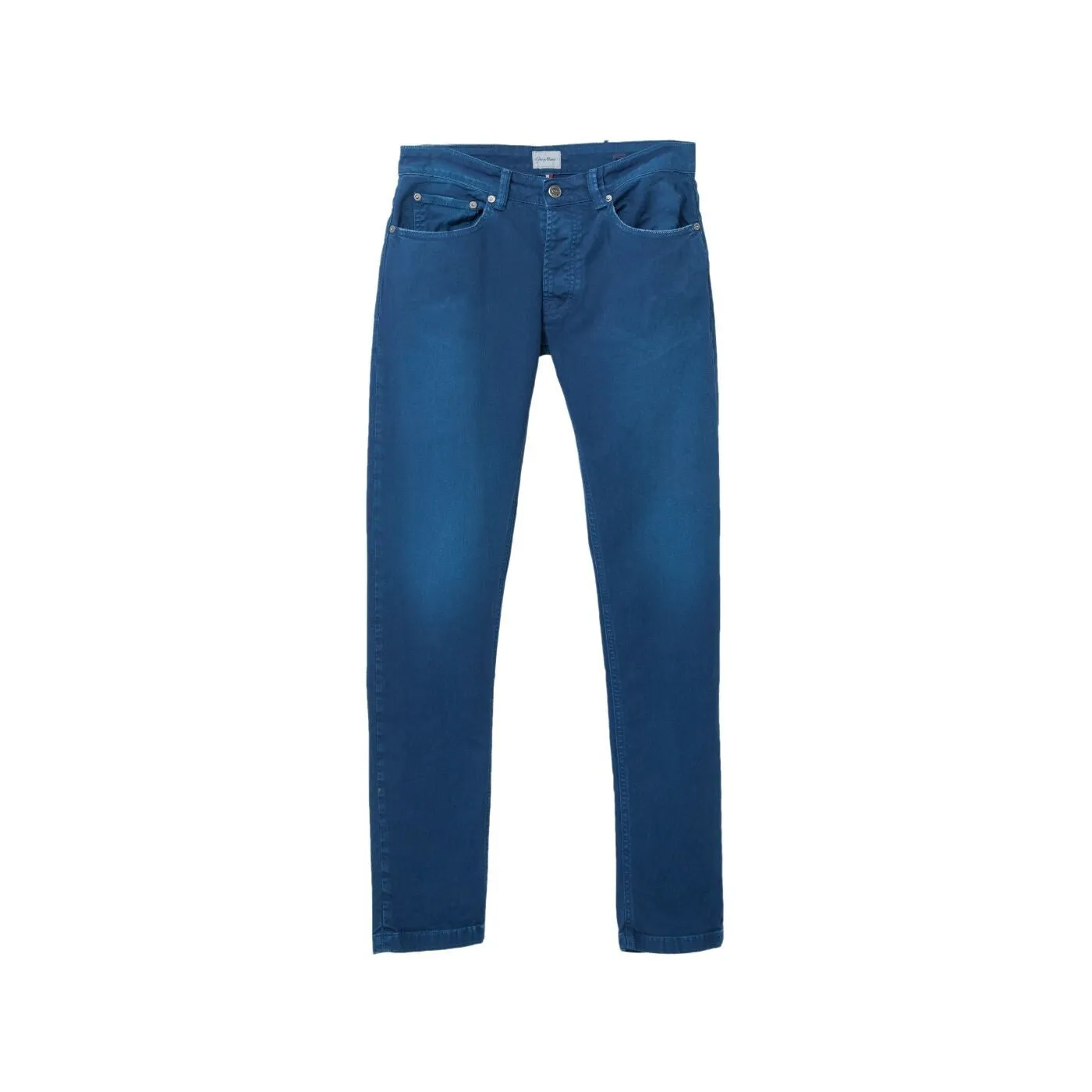 Pantalon en toile stretch indigo