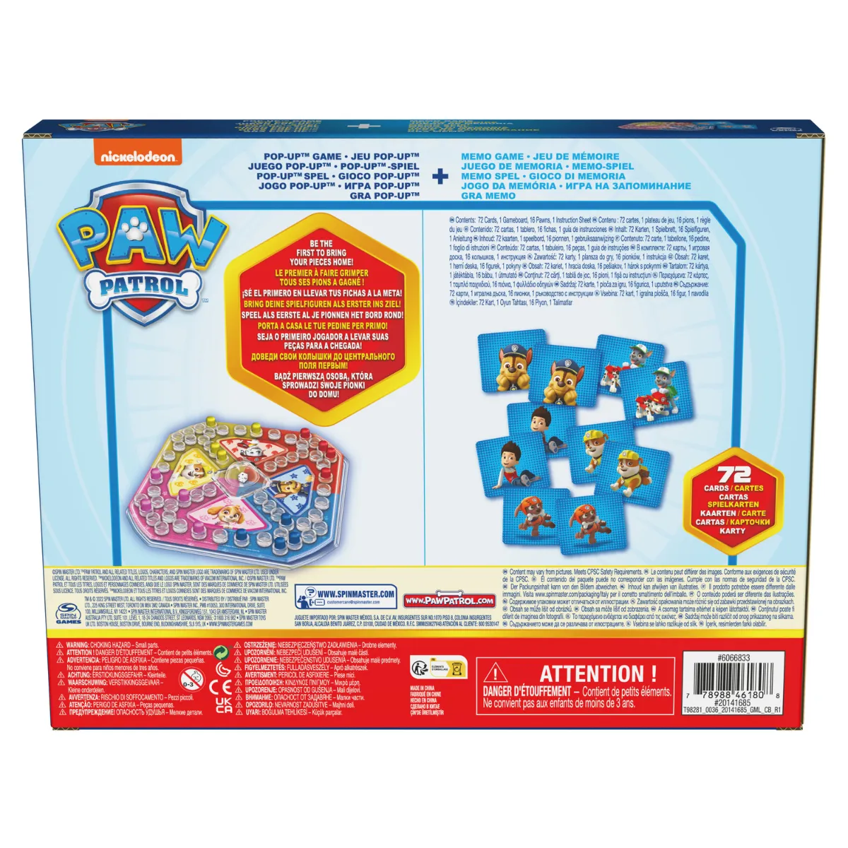 Paw Patrol Juego Pop Up