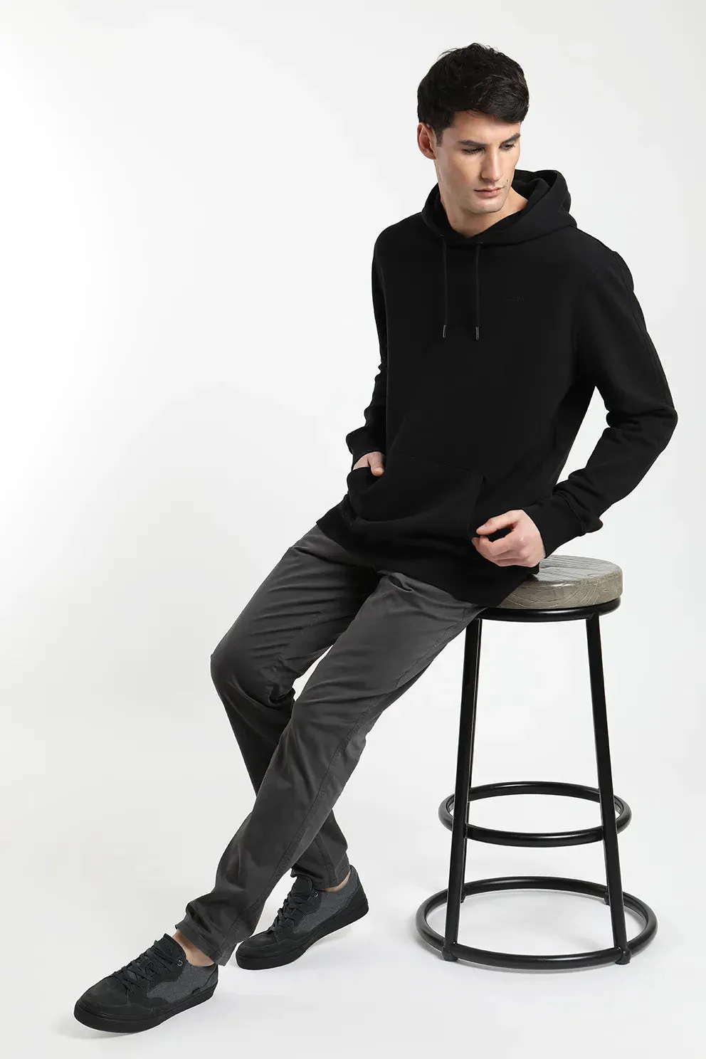 Polerón hombre Hoodie negro