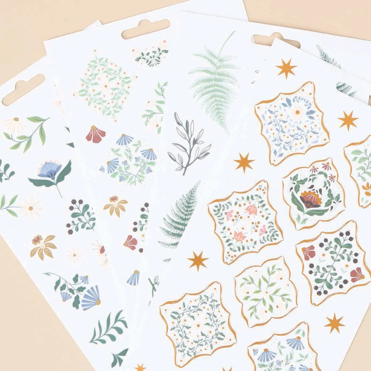 Set Stickers Flores del Bosque