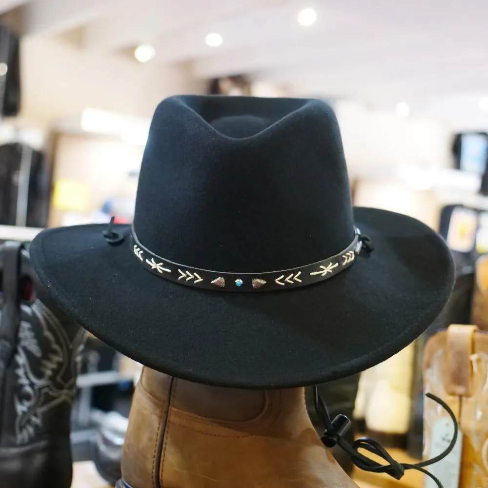 Stetson Crushable Cowboy Hat Santa Fe Black