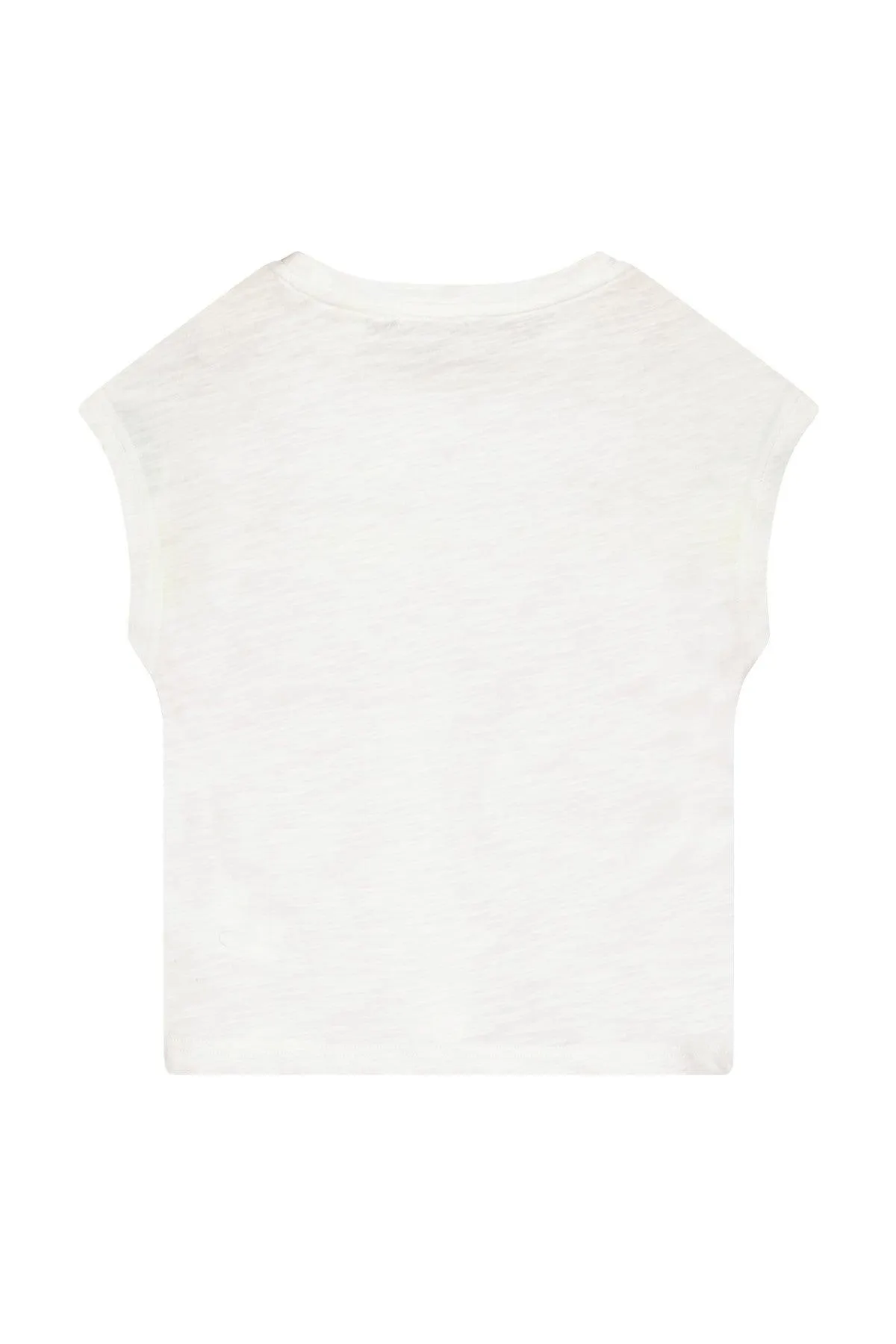 Teen Collab Luna Essential Top Happy White