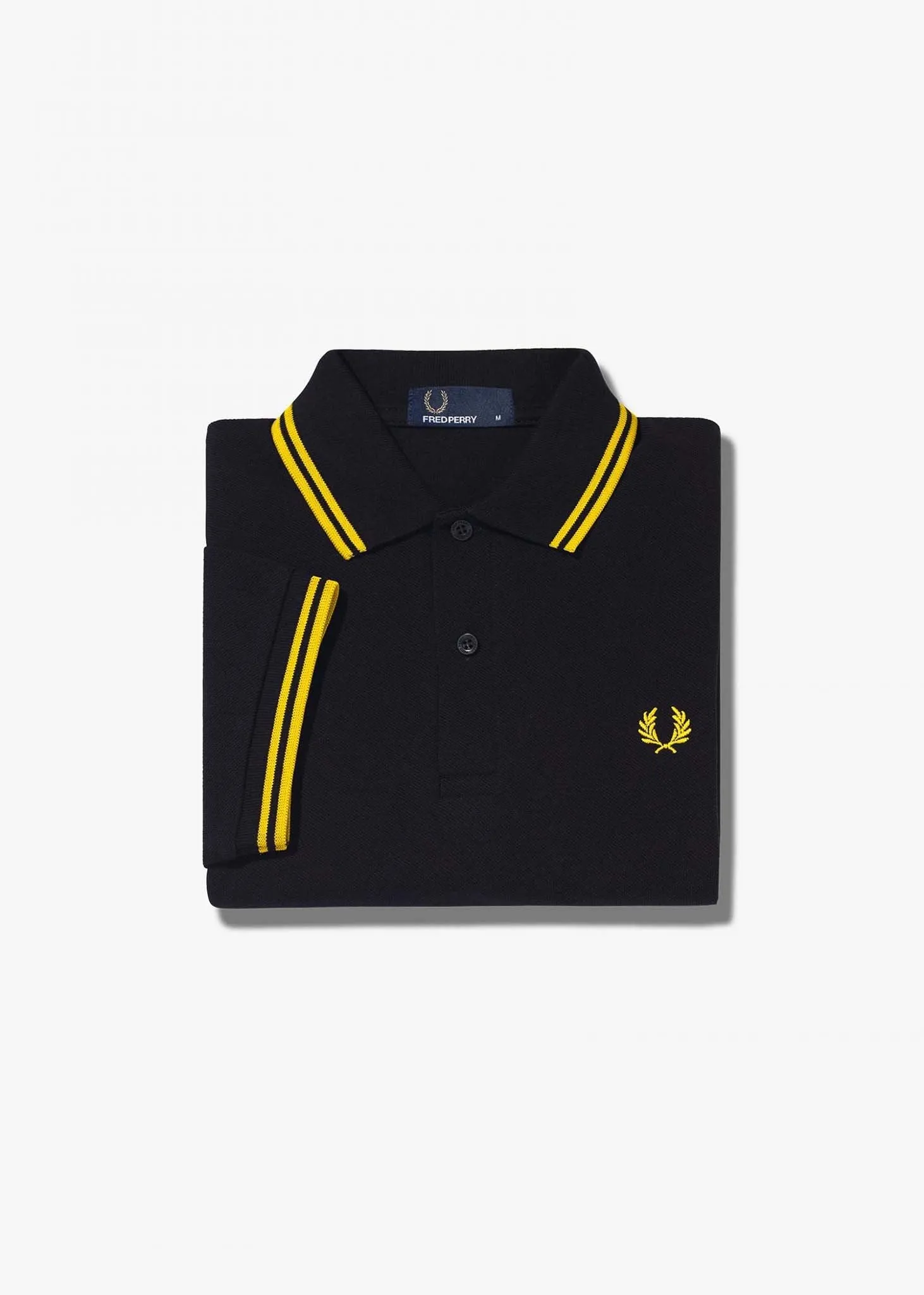 Twin tipped aw polo - black / new yellow