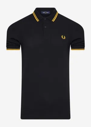 Twin tipped aw polo - black / new yellow