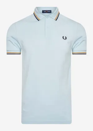 Twin tipped aw polo - chalk gold