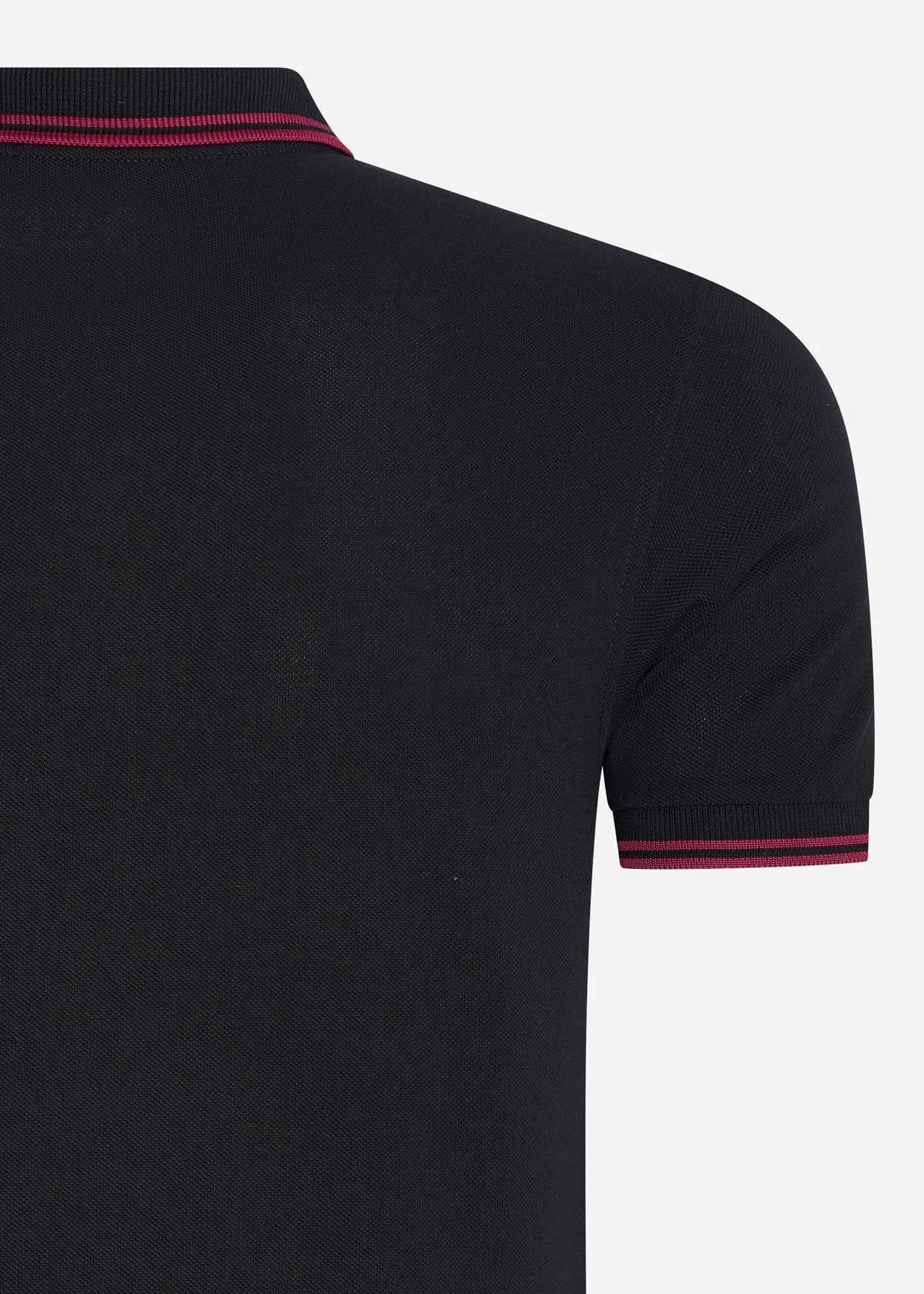 Twin tipped fred perry shirt - black tawny port