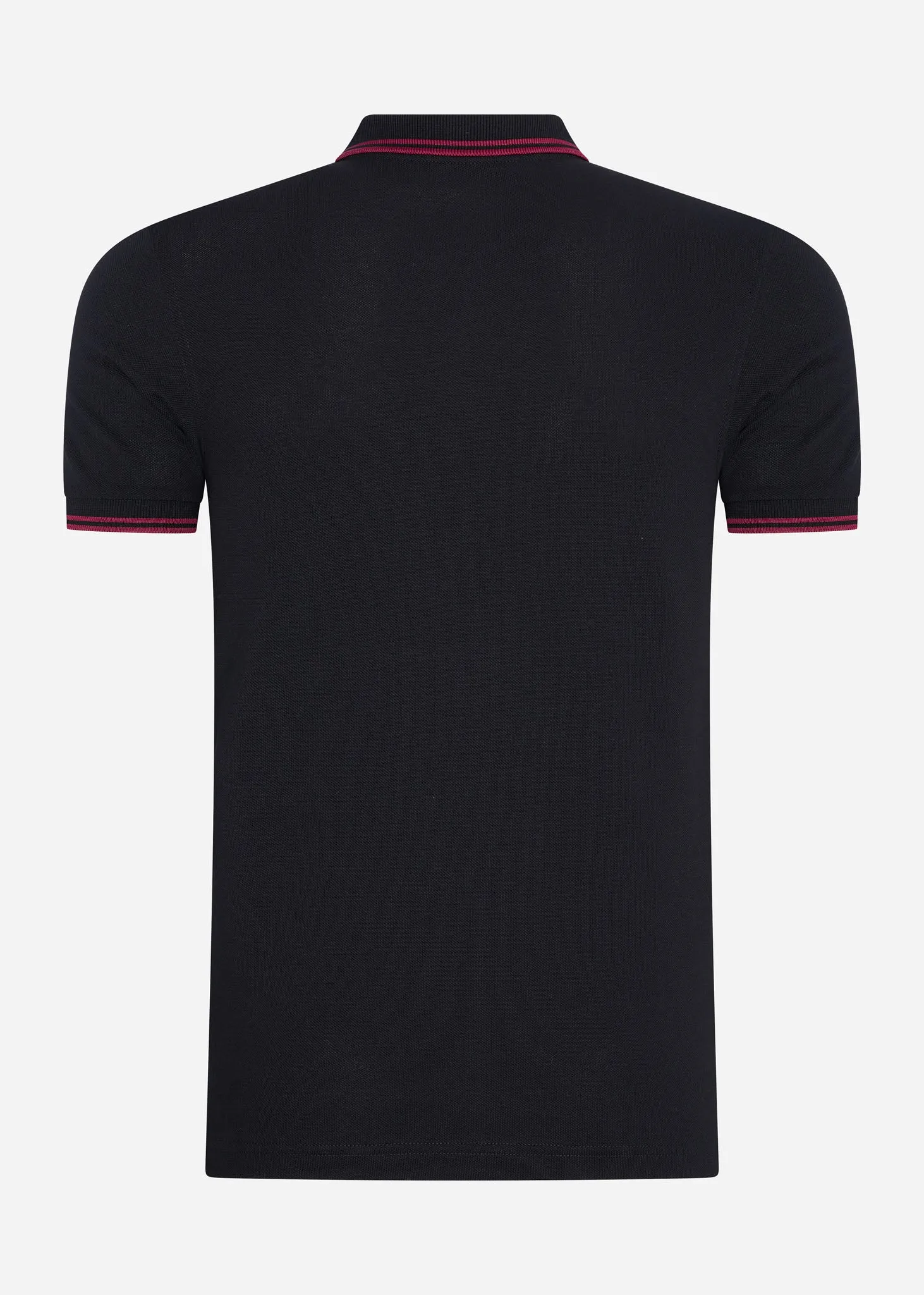 Twin tipped fred perry shirt - black tawny port