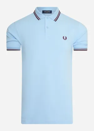 Twin tipped fred perry shirt - glac port mahogany