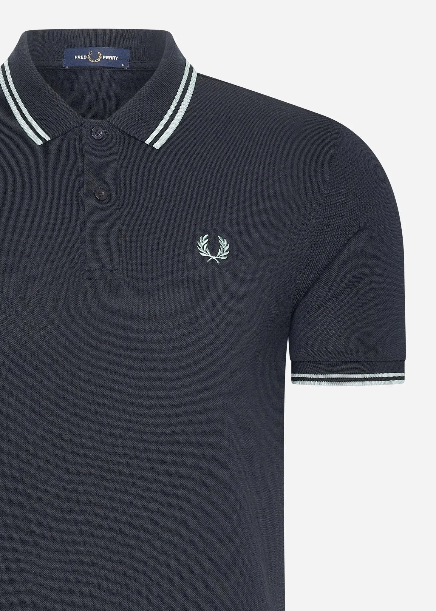 Twin tipped fred perry shirt - navy-silver blue silver blue