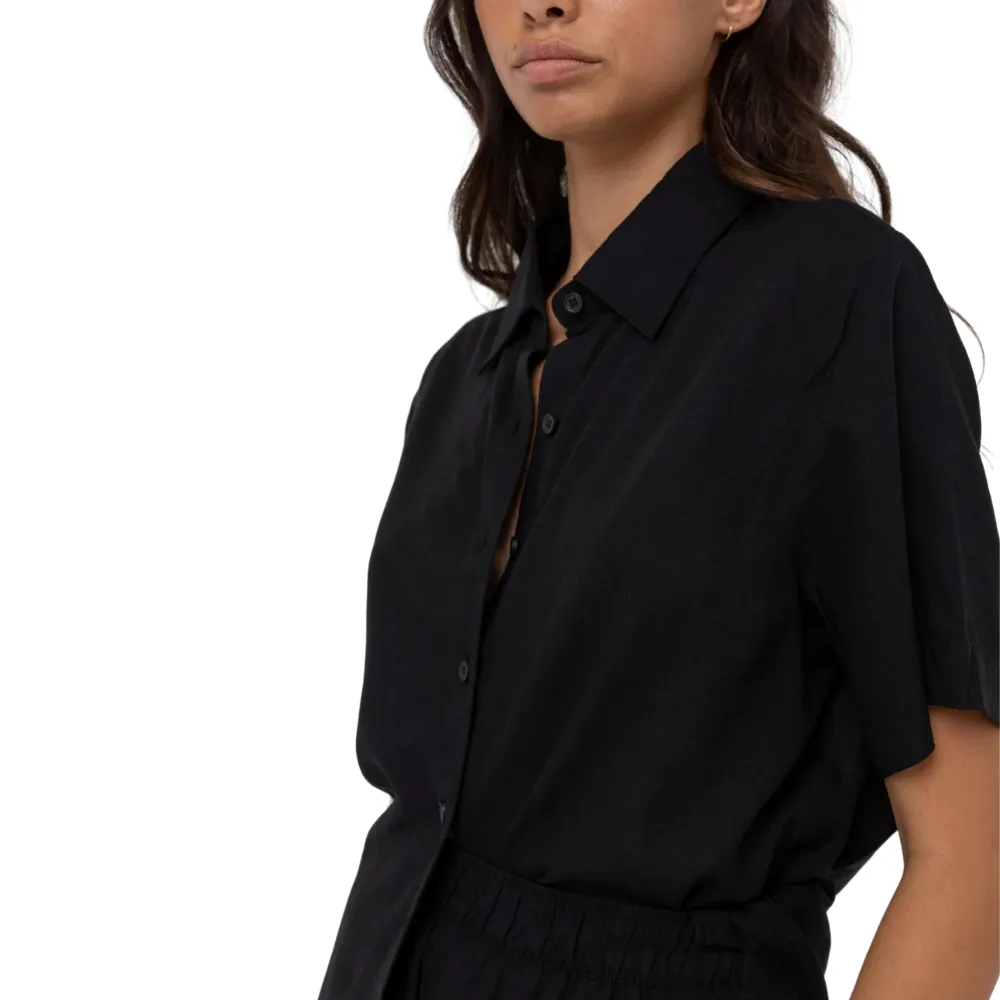 Womens Classic Lounge Shirt Black